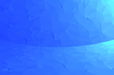 Obraz premium Abstract Blue Triangles Polygon Geometry Background, Vector EPS 10