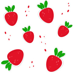 Vector illustration of abstract strawberry