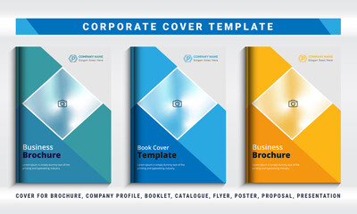 Business Book Cover Design Template. Corporate identity cover business vector design, Flyer brochure advertising abstract background, Leaflet Modern poster magazine layout template, Annual report for 