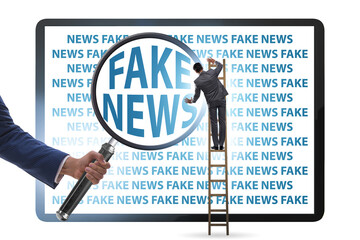 Fake news concept in information manipulation concept