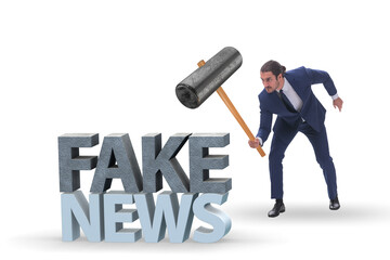 Fake news concept in information manipulation concept