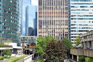 Skyscrapers in downtown office area at the La Défense district of Paris
