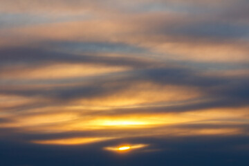 Naklejka na ściany i meble sunset in the sky