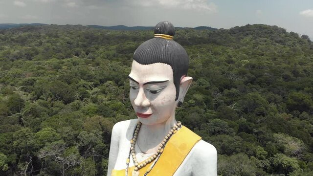 Loy Yeay Mao Statue on Bokor National Park, Kampot Province, Cambodia 