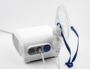 Respiratory Nebulizer on white background