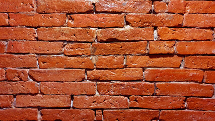 close up red brick wall texture background. rustic rough wall concept background.