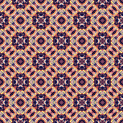 Geometric seamless pattern, ornament, abstract colorful background, fashion print, vector texture.