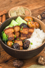 Chinese food： Braised Pork Rice