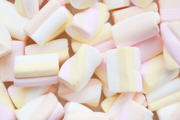background of sweet marshmallow candies