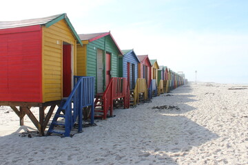 Naklejka premium Muizenberg beach huts