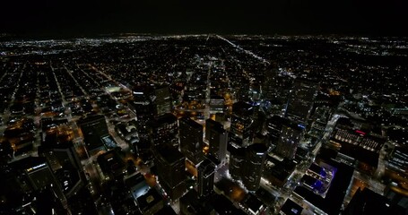 Denver Colorado Aerial v12 flyover downtown towards North Capitol Hill area cityscape views - DJI Inspire 2, X7, 6k - August 2020