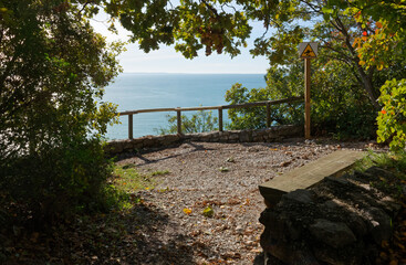 Shady Overlook along Rilke Trail near Trieste, Italy