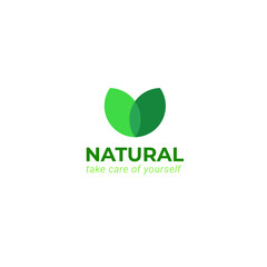 Natural concept Logo template. suitable for your company in the nature field
