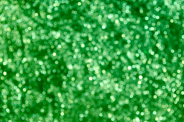 Green abstract bokeh background.
