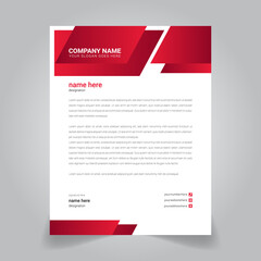 Elegant Business style letterhead template design vector