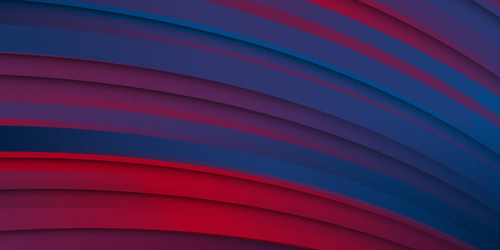 Modern blue red abstract background with layout template design for sport