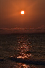 zach&oacute;d słońca nad Bałtykiem