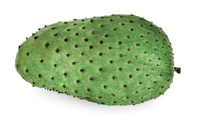 Annona muricata.Soursop fruit (Sugar Apple ,custard apple ) isolated on white background