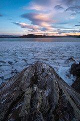 Beautiful rocks on the shore of Lake Baikal