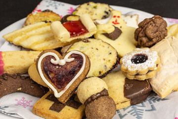 assortment of different christmas cookies