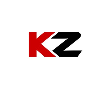 KZ ZK LETTER LOGO DESIGN VECTOR TEMPLATE