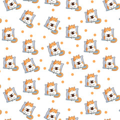 seamless pattern with icons