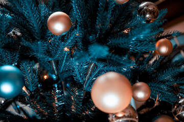 Obraz na płótnie Canvas The Decorations Christmas Tree Toy, soft focus