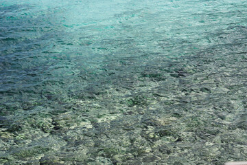 Turquoise water on the Ionian islands of Greece