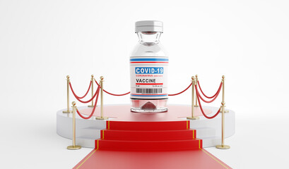 Coronavirus Covid-19 vaccine. Covid19 end of pandemic