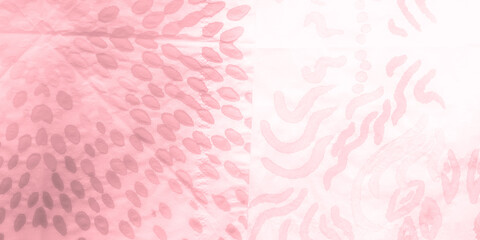 Pearl Tie Dye Spiral. Rose Geometric Painting.