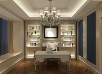 Working from home, pandemic situation, study room, working room