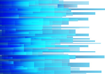 Vector : Blue stripe on white background