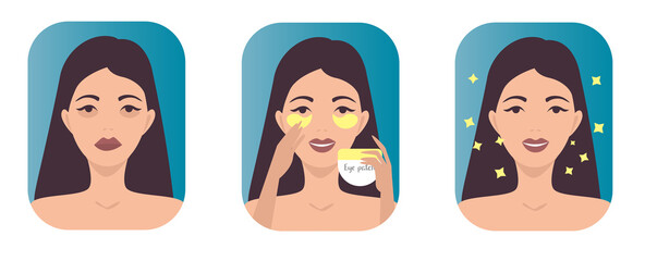 Instructions for using eye patches