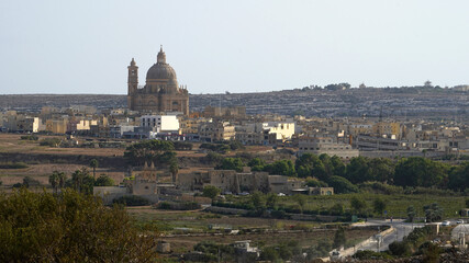 Fototapeta na wymiar Xaghra Village, Gozo Island, Malta