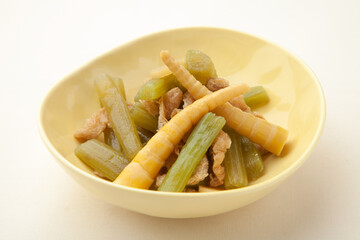 蕗と姫筍の煮物