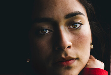 Obraz premium portrait of latin woman close up