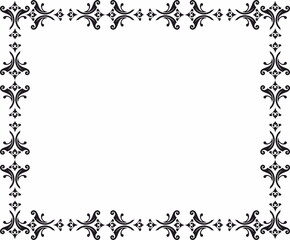 decorative frame with floral element
