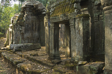 Preah Khan Temple ruins, Angkor, Siem Reap, Cambodia,   Asia 
