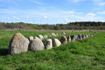 Schiffssetzungen bei Gnisvärd auf Gotland	