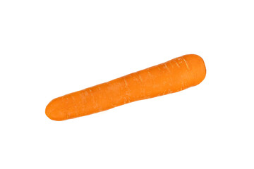 fresh organic carrot isolated on white background