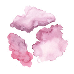 Pink and lilac watercolor splash