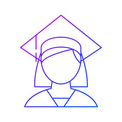 Female student icon