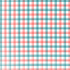 Teal and Pink watercolor checkered pattern