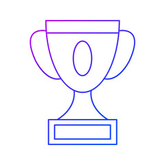 Trophy icon vector