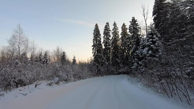 winter in the mountains