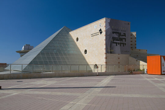 Ashdod art museum, photographed in Ashdod Israel in October 2019.