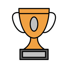 Trophy icon vector