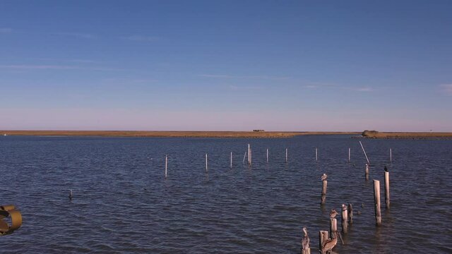 Droning towards Fart Proctor in St. Bernard, Louisiana