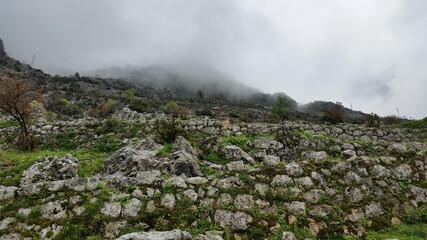 Wolken und Katze in Kotor