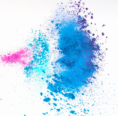 Abstract picture of colorful powder splash